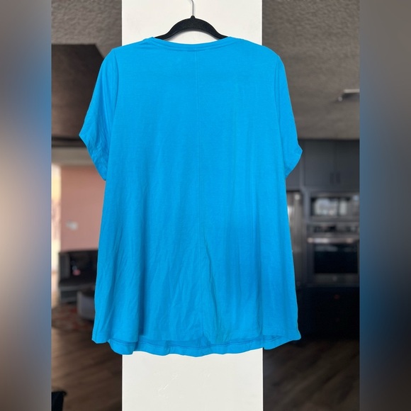 Athleta Blue Oversized Relaxed T-Shirt sz 1X - Picture 4 of 5